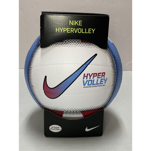 NIKE HYPERVOLLEY 18 Panel outdoor Volleyball Ball Competition PINK/BLUE NEW - Picture 1 of 4